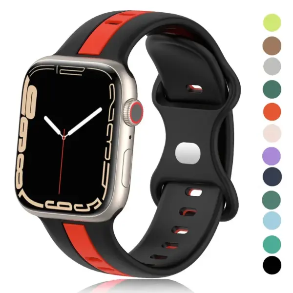 Strap for Apple Watch Band Ultra 49mm 44mm 40mm 45 Mm 41mm 38mm 42mm Sport Silicone Woven Loop Bracelet IWatch Series 8 7 6 se 3