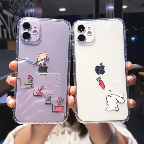 Funny Cartoon Animal Dog Cat Pig Phone Case For iPhone 15 12 11 14 Pro MAX XS XR X 13 Mini 7 8 Plus Clear Soft Shockproof Covers - Image 3