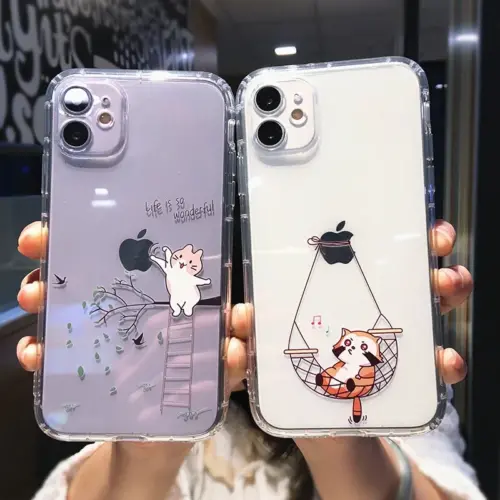 Funny Cartoon Animal Dog Cat Pig Phone Case For iPhone 15 12 11 14 Pro MAX XS XR X 13 Mini 7 8 Plus Clear Soft Shockproof Covers - Image 2