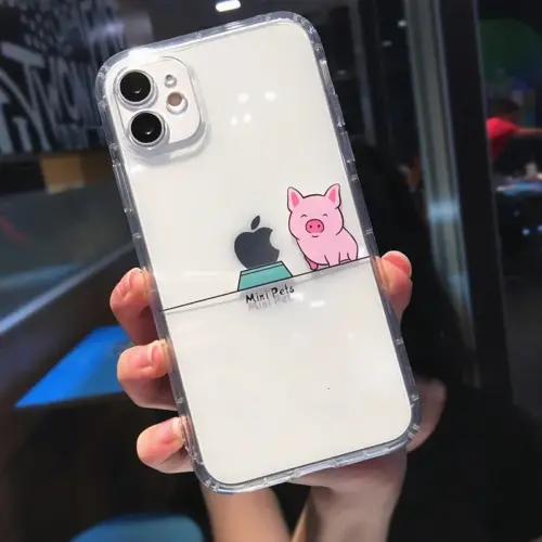 Funny Cartoon Animal Dog Cat Pig Phone Case For iPhone 15 12 11 14 Pro MAX XS XR X 13 Mini 7 8 Plus Clear Soft Shockproof Covers - Image 11