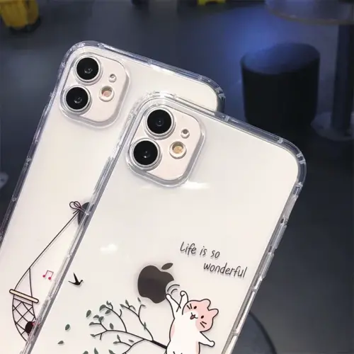 Funny Cartoon Animal Dog Cat Pig Phone Case For iPhone 15 12 11 14 Pro MAX XS XR X 13 Mini 7 8 Plus Clear Soft Shockproof Covers - Image 4